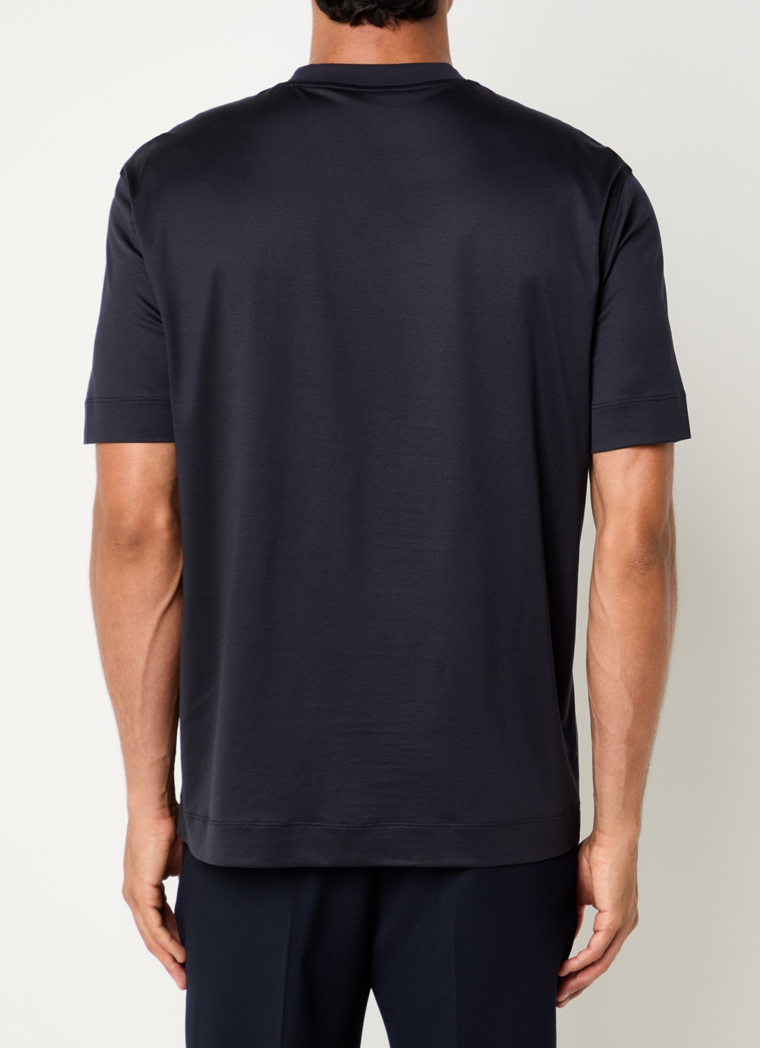 Armani T-shirt met logoprint - achterkant 2 donkerblauw