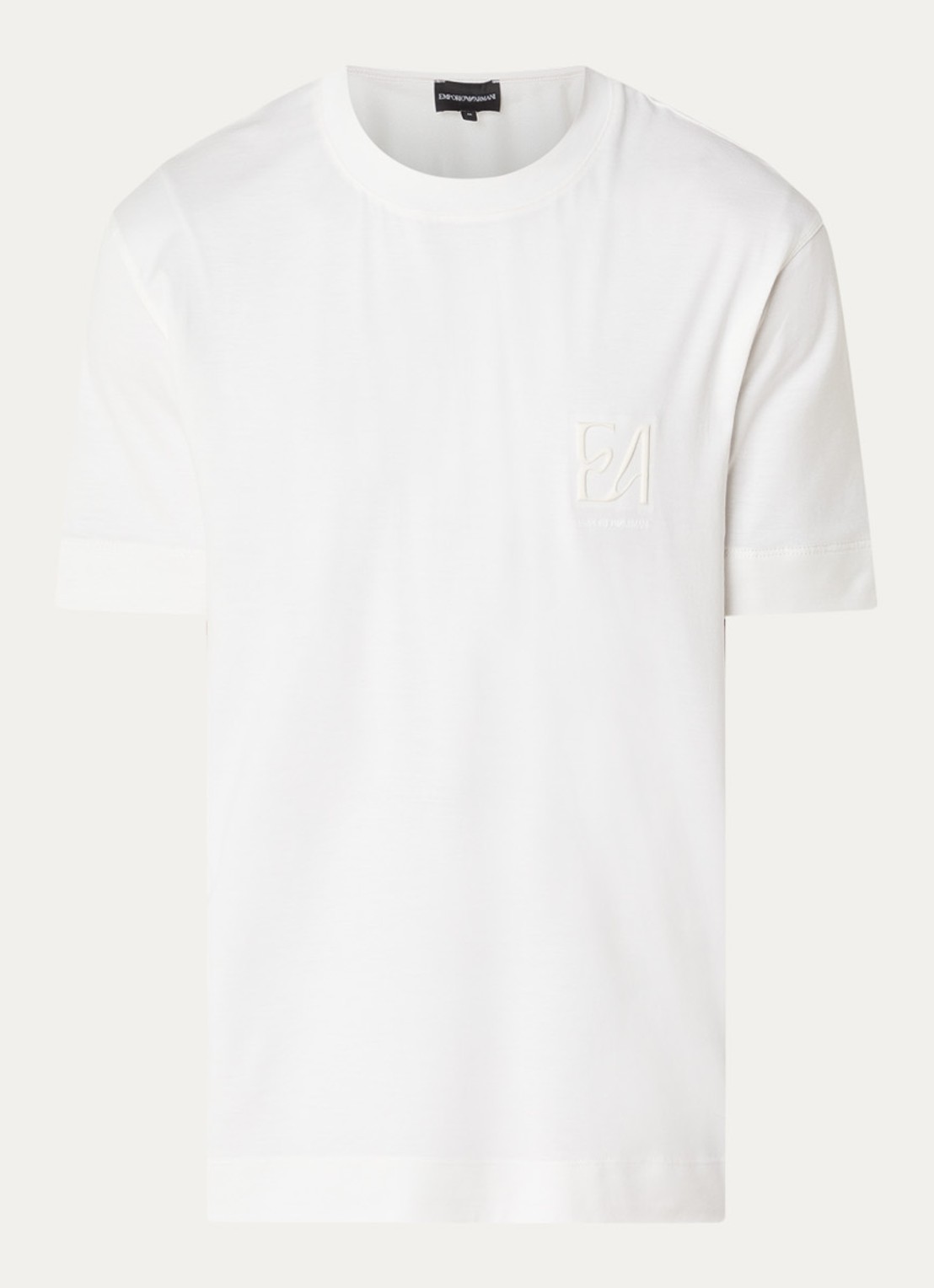 Armani T-shirt met logoprint - voorkant 3 wit