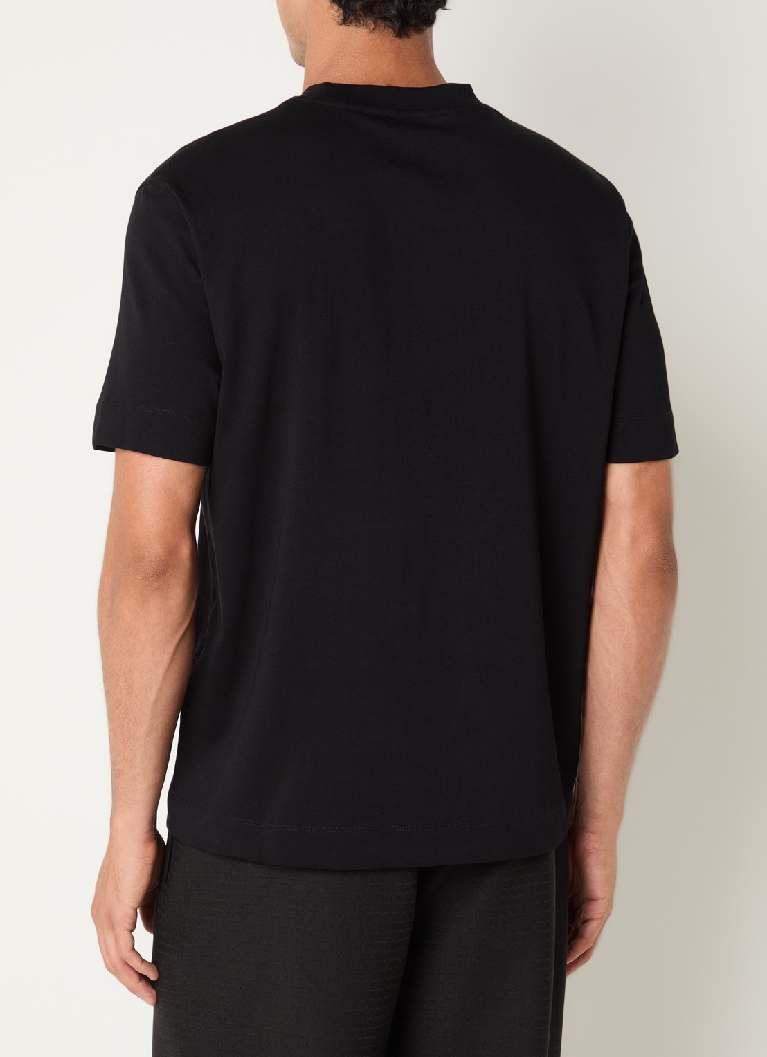 Armani T-shirt met logoprint - achterkant zwart