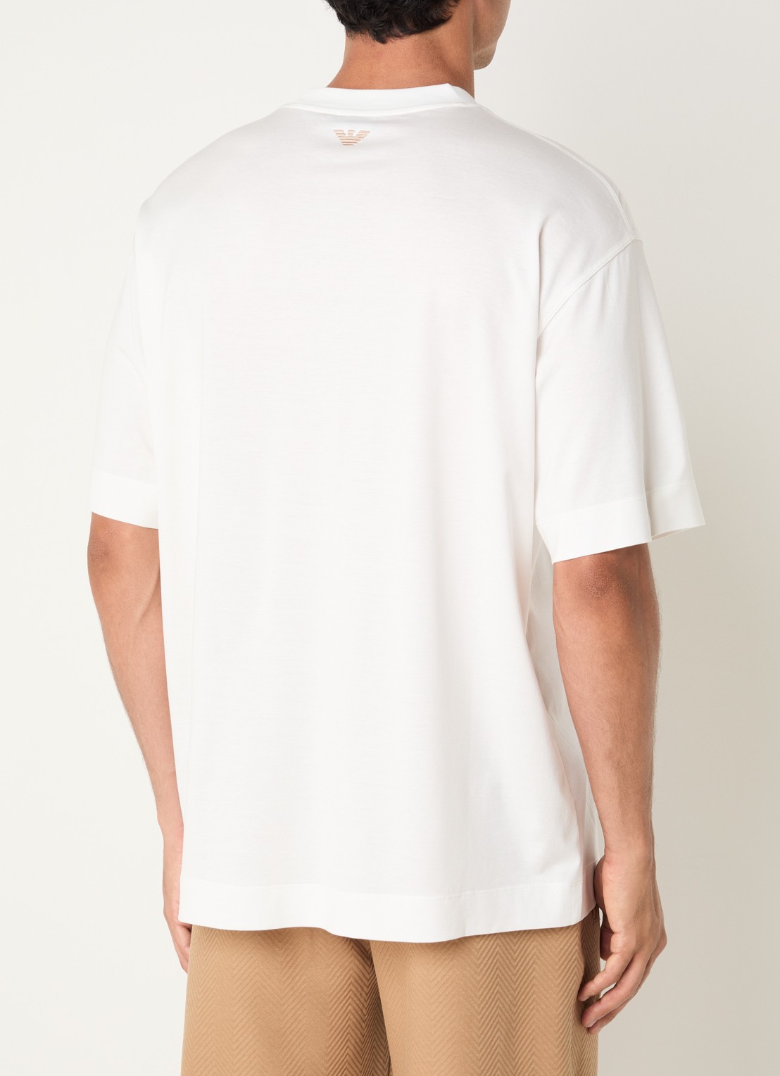 Armani T-shirt met logoprint - achterkant wit