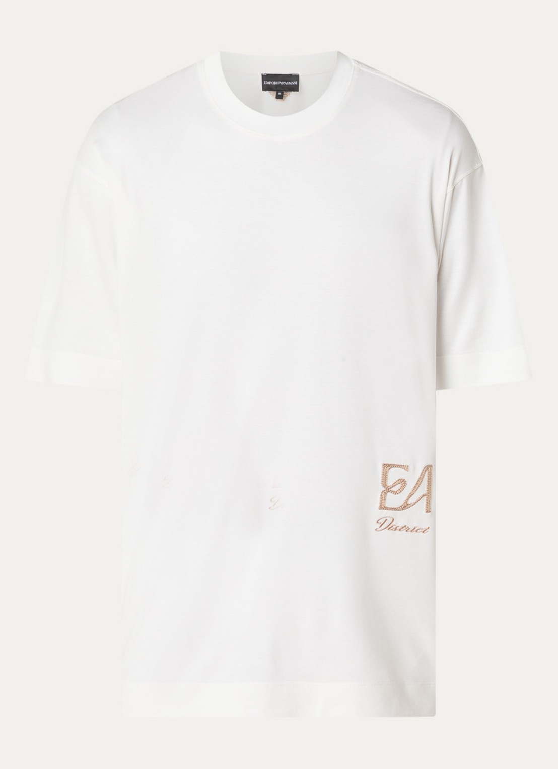 Armani T-shirt met logoprint - voorkant 2 wit