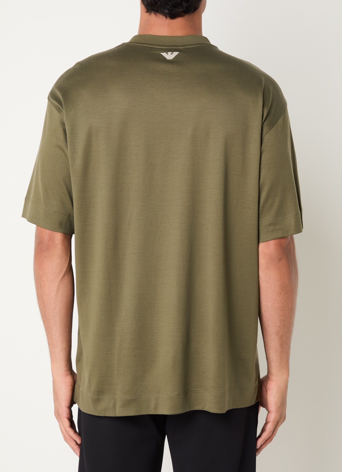 Armani T-shirt met logoprint - achterkant 4 mosgroen
