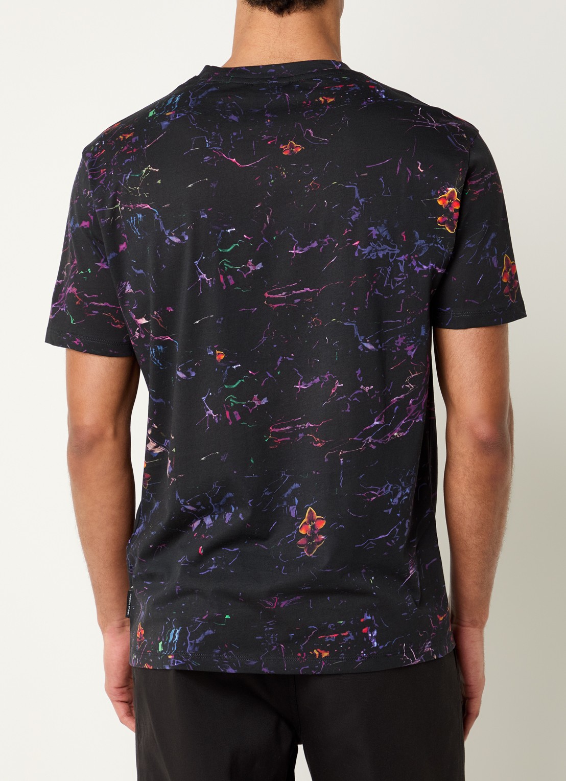 Armani T-shirt met print - achterkant 2 zwart