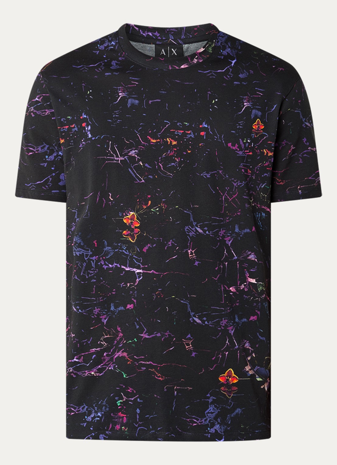 Armani T-shirt met print - voorkant 3 zwart