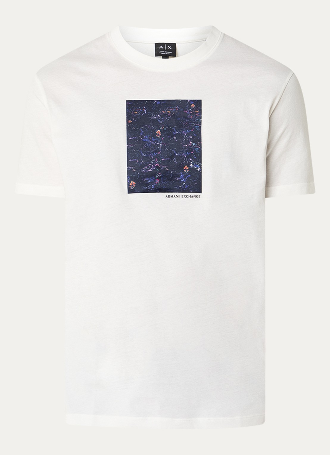 Armani T-shirt met print - voorkant 2 gebroken wit