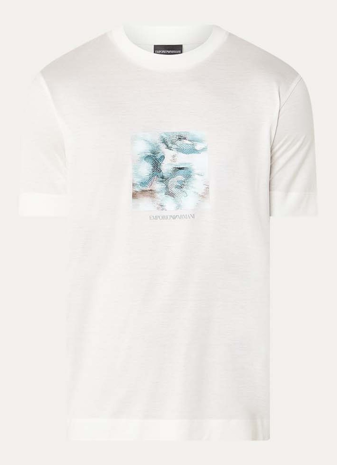 Armani T-shirt met print - voorkant wit