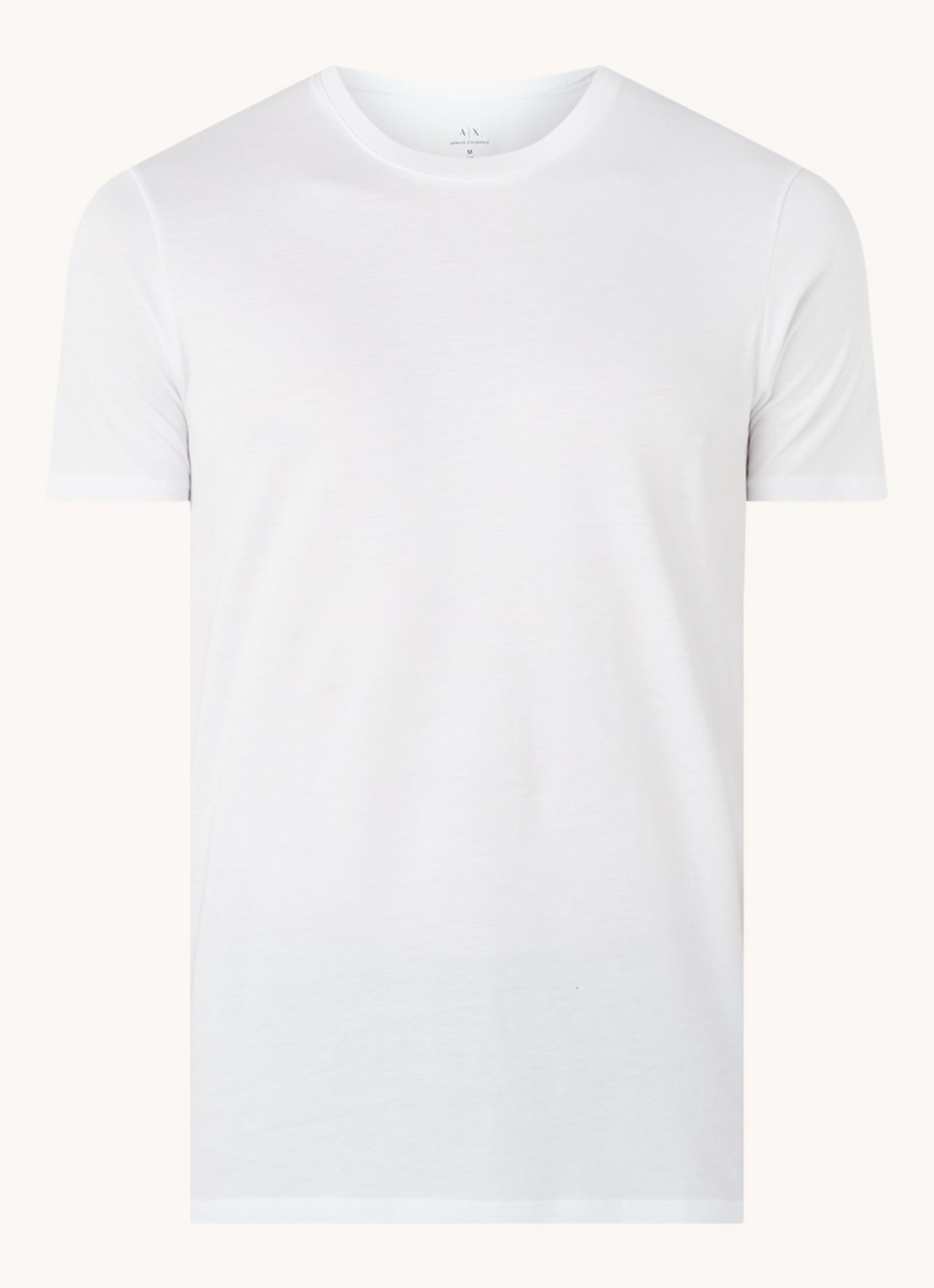 Armani T-shirt met ronde hals - voorkant 2 wit