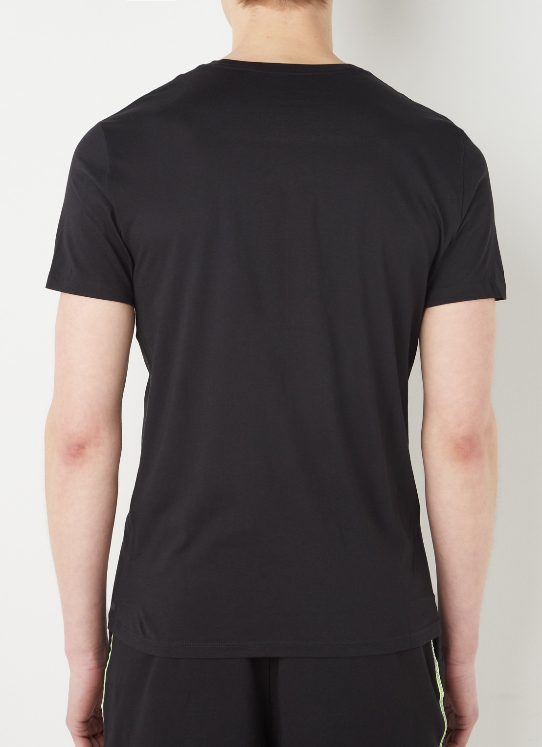Armani T-shirt met ronde hals - achterkant zwart