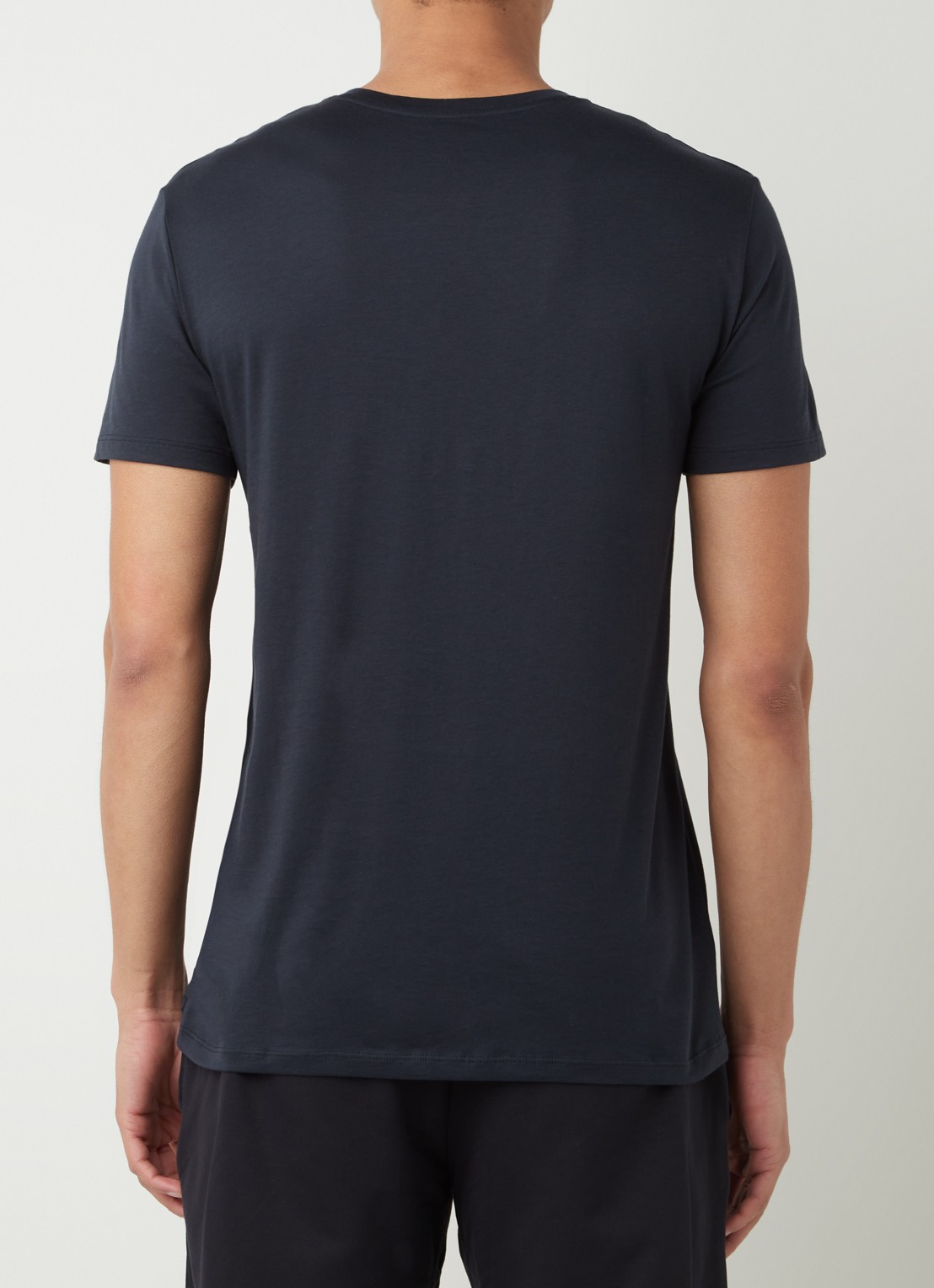 Armani T-shirt met ronde hals - achterkant 4 donkerblauw