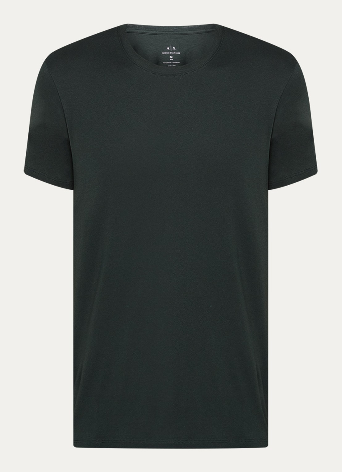 Armani T-shirt met ronde hals - voorkant 3 legergroen
