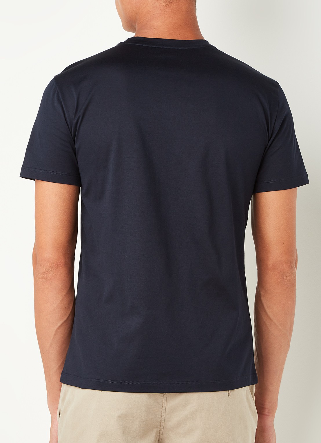 Armani T-shirt met ronde hals - achterkant donkerblauw
