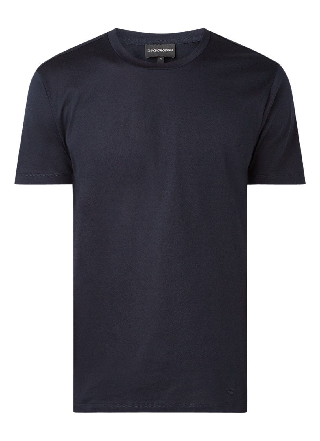 Armani T-shirt met ronde hals - voorkant 2 donkerblauw