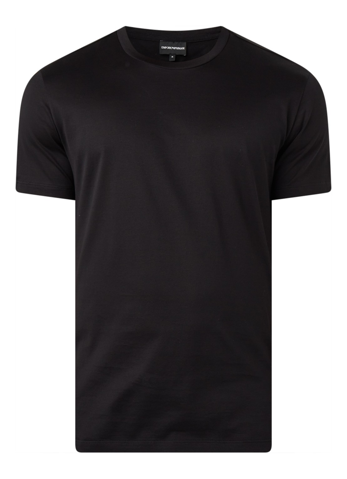 Armani T-shirt met ronde hals - voorkant 2 zwart