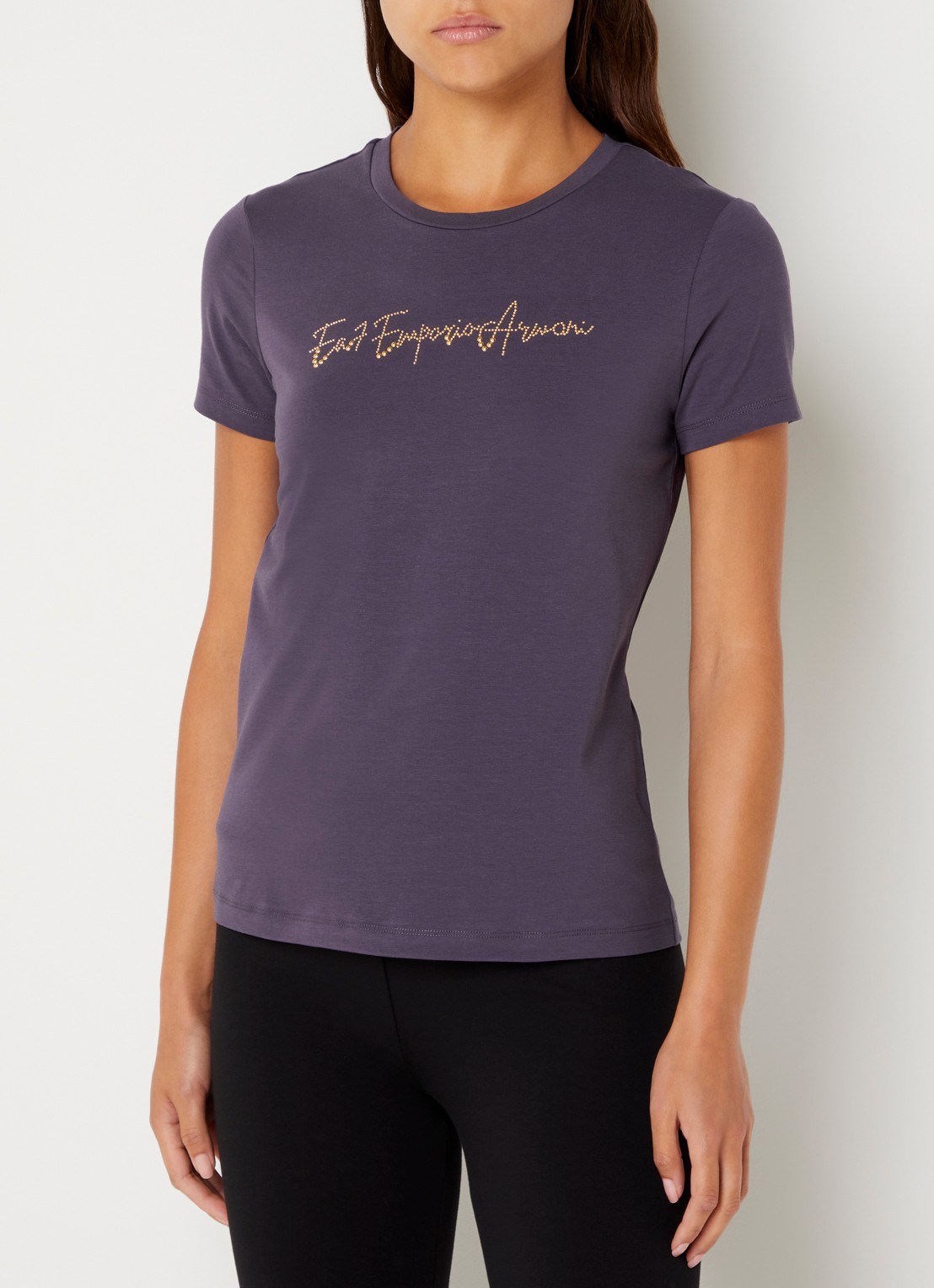 Armani T-shirt met strass - detail 3 violet