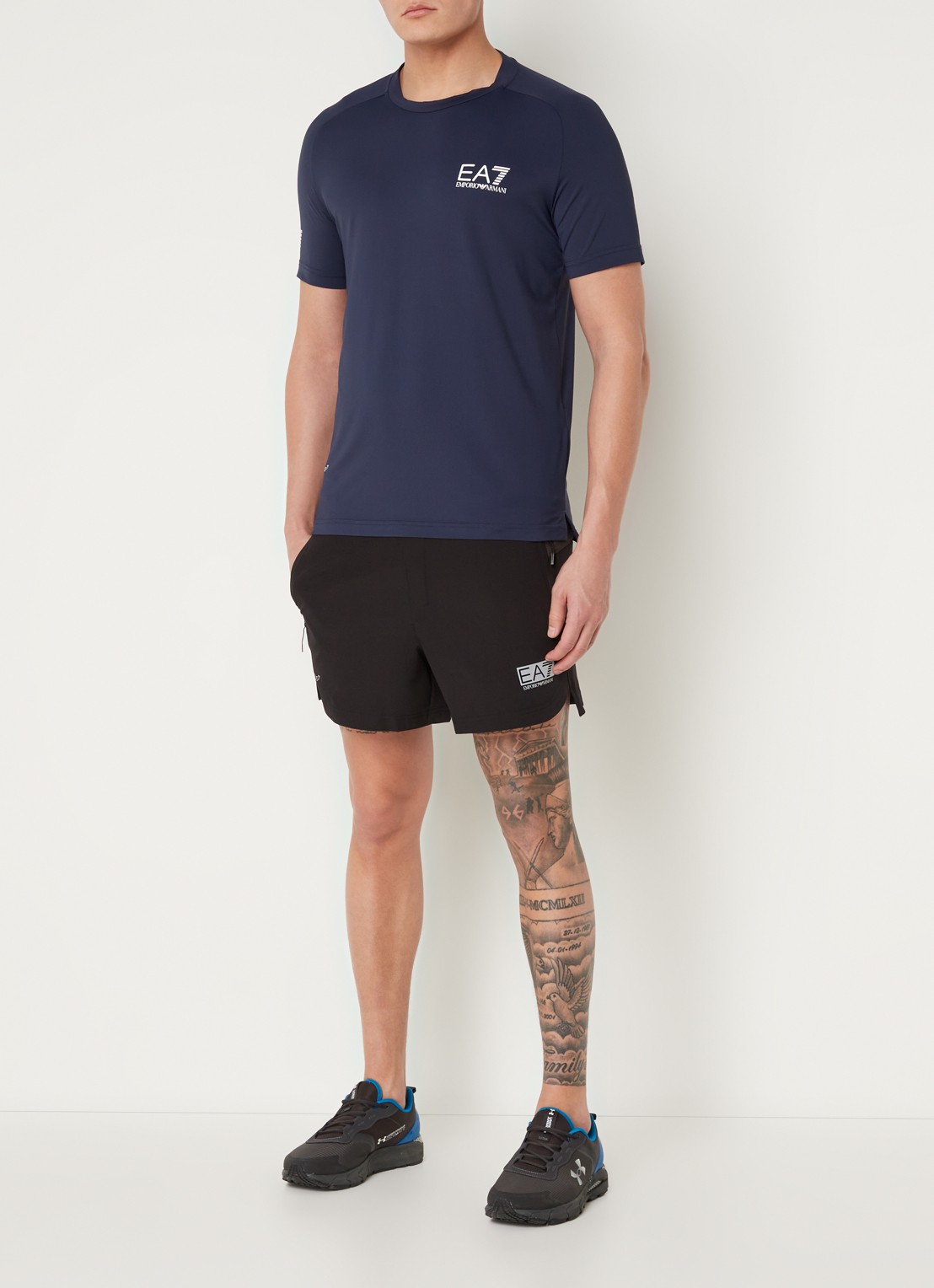 Armani T-SHIRT - voorkant 4 donkerblauw