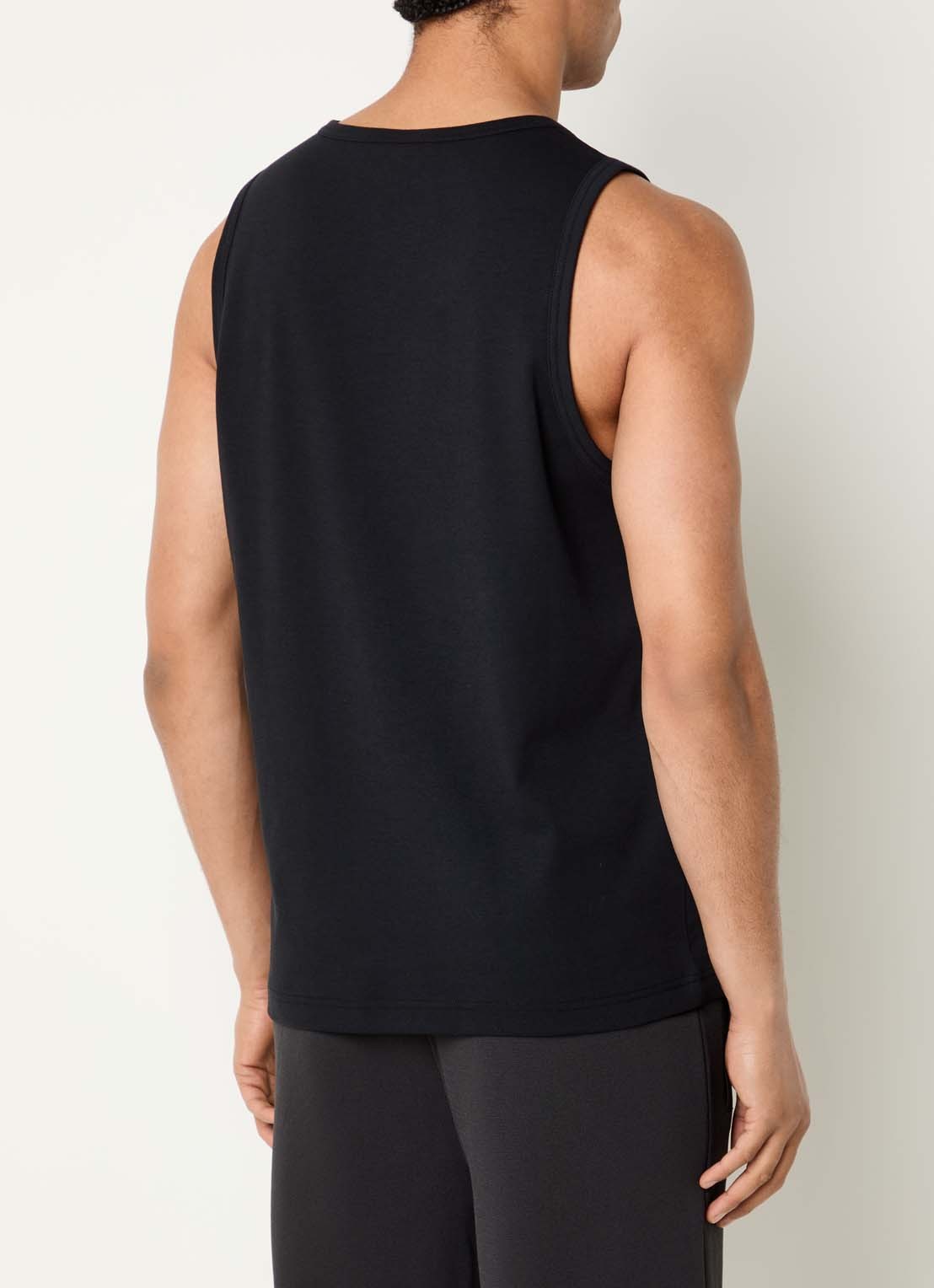 Armani Tanktop met ronde hals en logo - achterkant 4 grijs