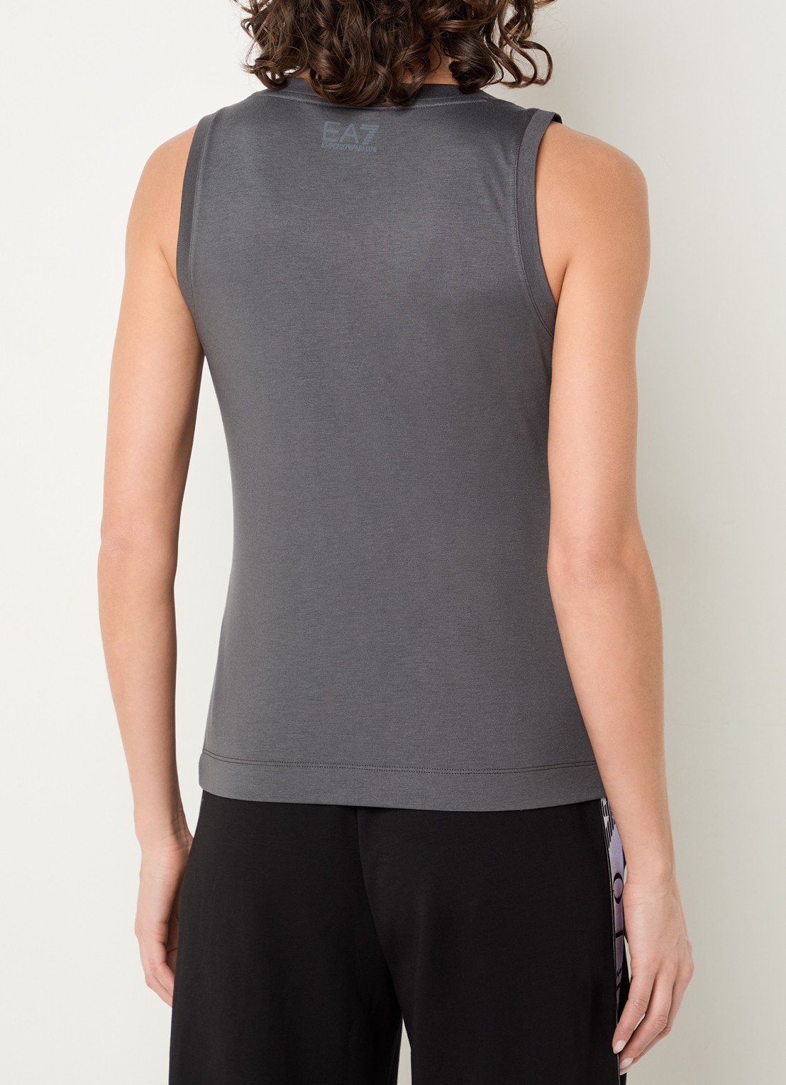 Armani Tanktop met strass  - achterkant 4 donkergrijs
