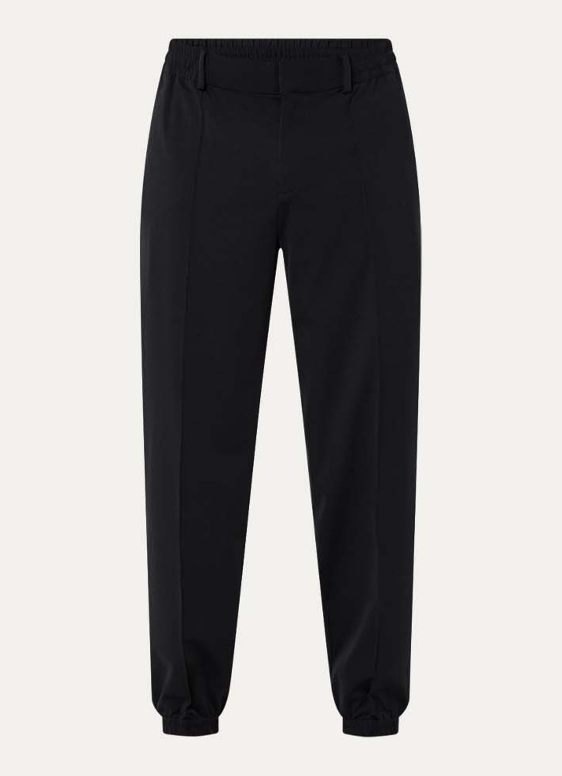 Armani Tapered fit broek met steekzakken - voorkant 2 donkerblauw