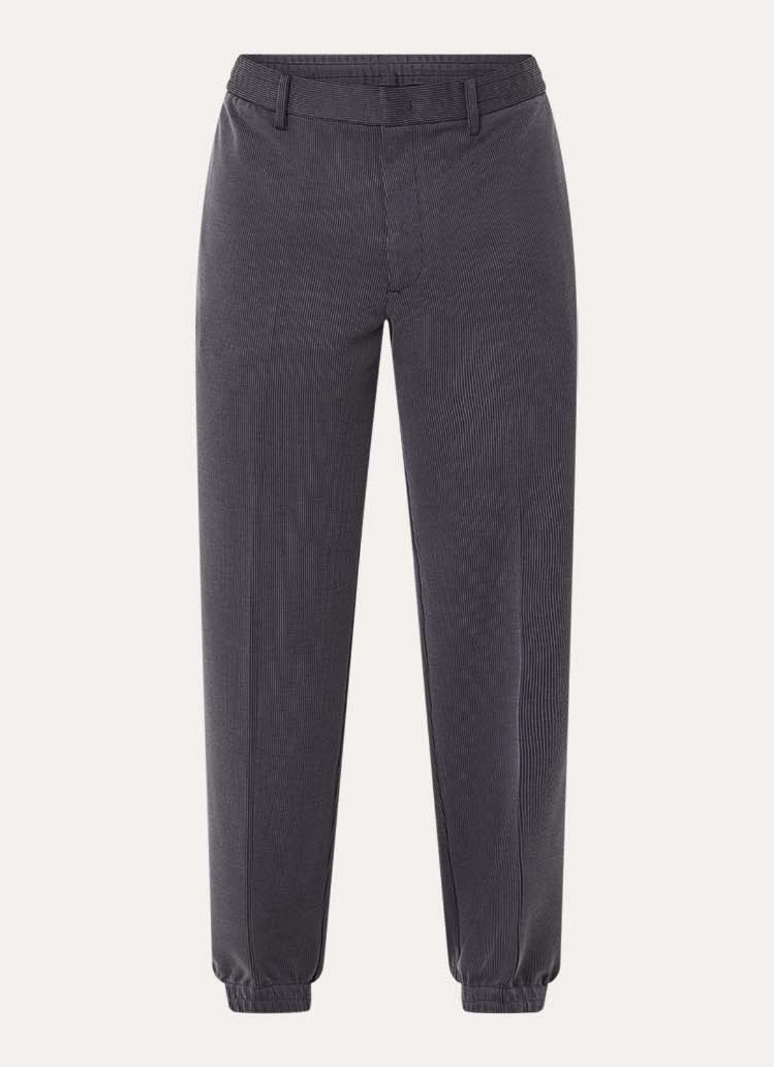 Armani Tapered fit broek met steekzakken - voorkant 4 donkergrijs