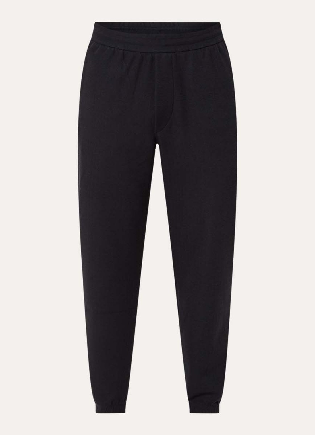 Armani Tapered fit broek met visgraatdessin en steekzakken - voorkant 4 donkerblauw