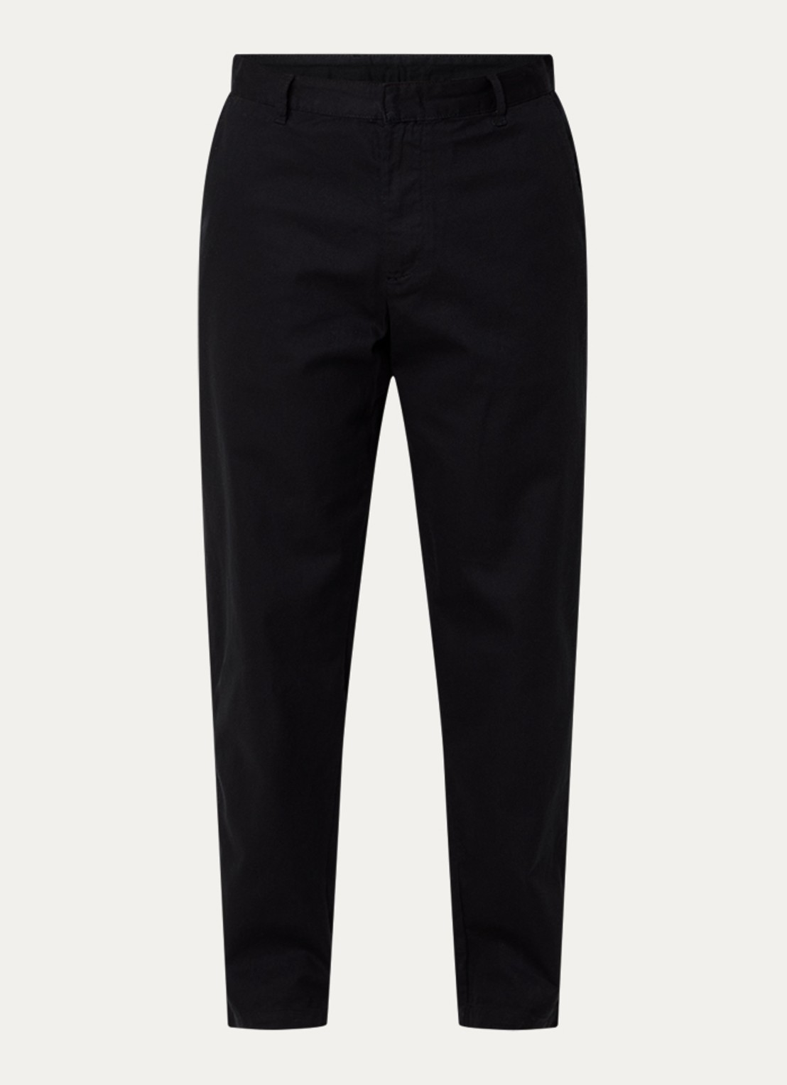 Armani Tapered fit chino met steekzakken - voorkant 4 zwart