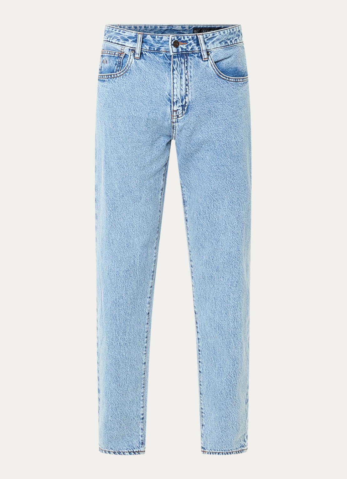 Armani Tapered fit jeans met steekzakken - voorkant 4 lichtblauw