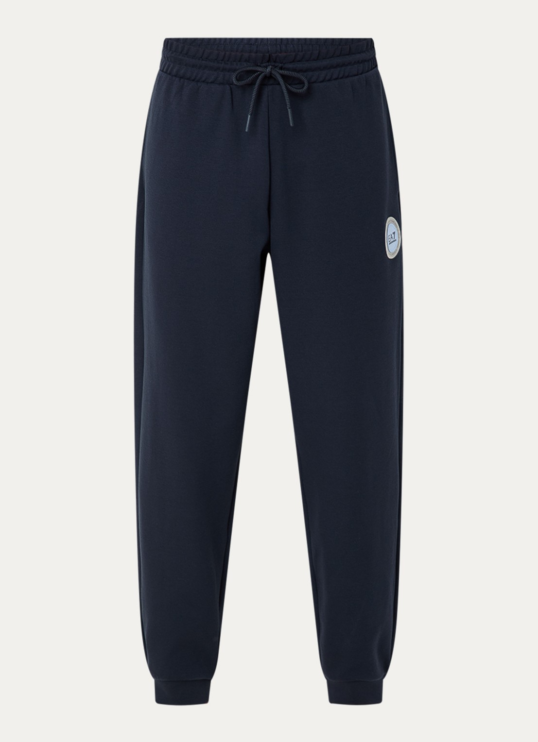 Armani Tapered fit joggingbroek met logo en steekzakken - voorkant 4 donkerblauw
