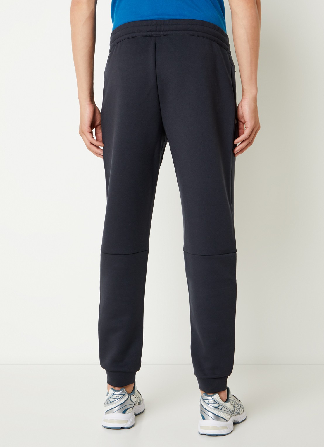 Armani Tapered fit joggingbroek met logo - achterkant 3 donkerblauw