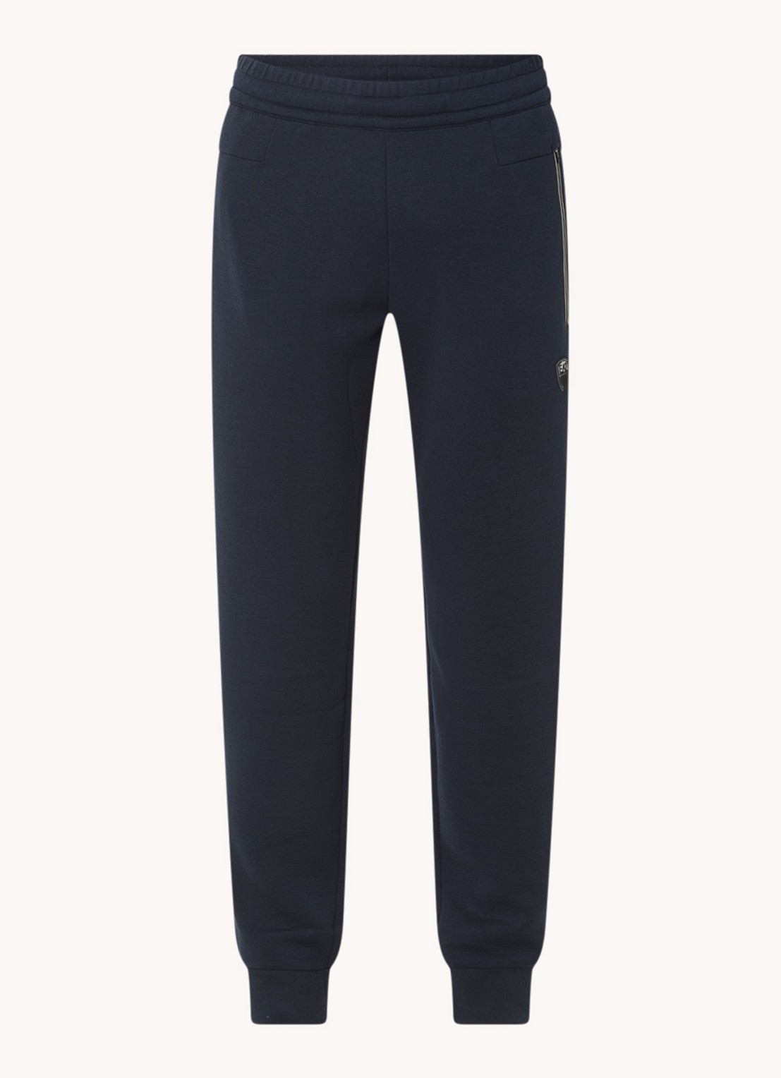 Armani Tapered fit joggingbroek met logo - voorkant indigo