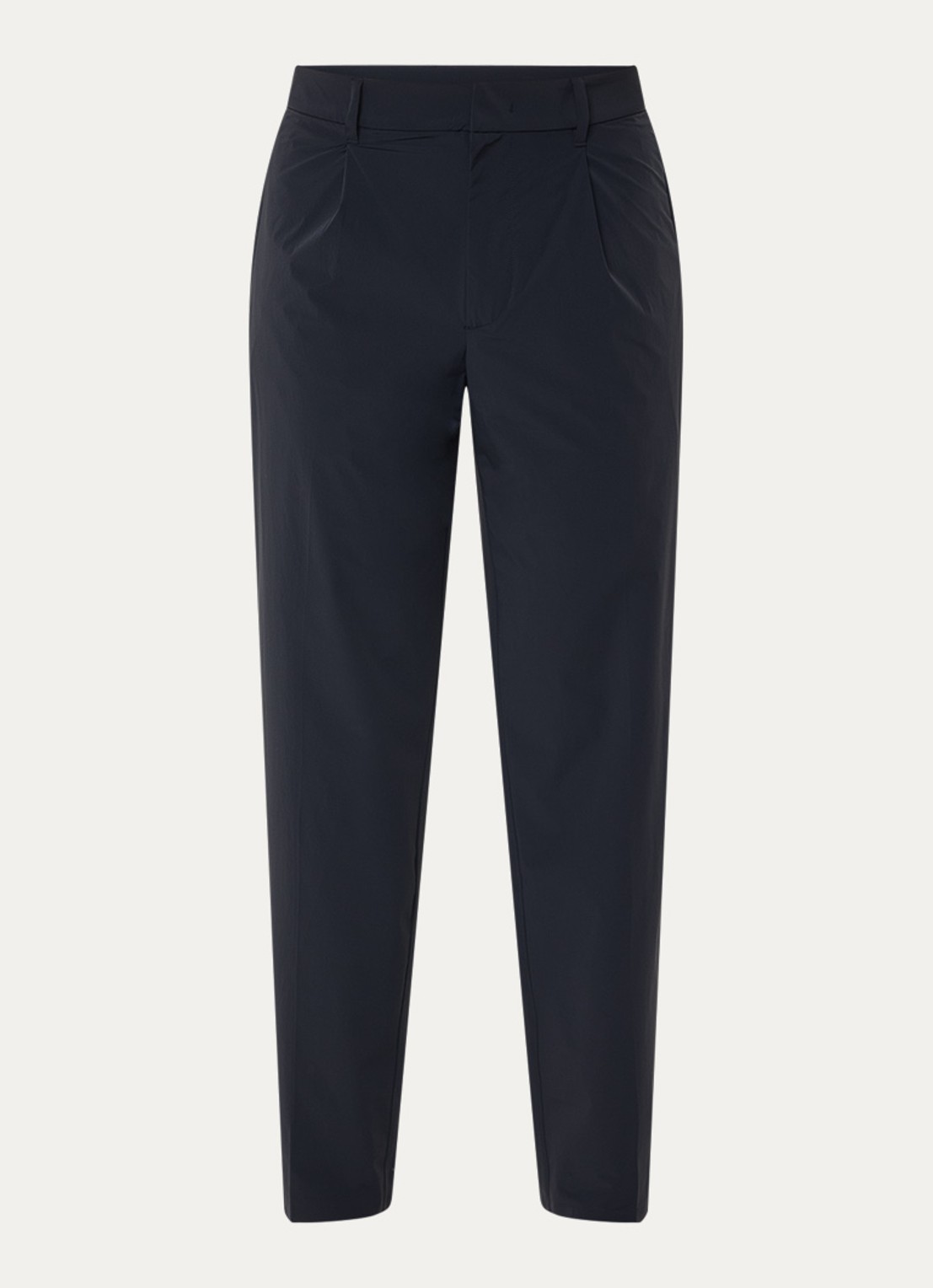 Armani Tapered fit joggingbroek met paspelzakken - voorkant 2 donkerblauw