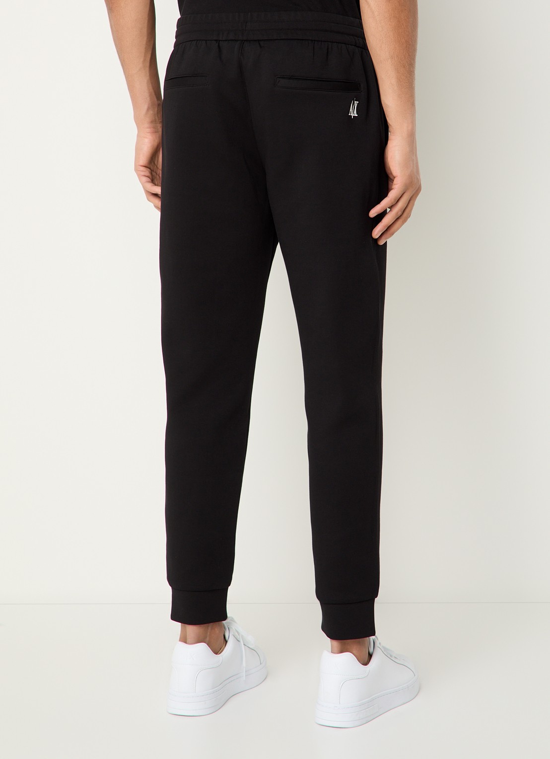 Armani Tapered fit joggingbroek met steekzakken - achterkant 3 zwart