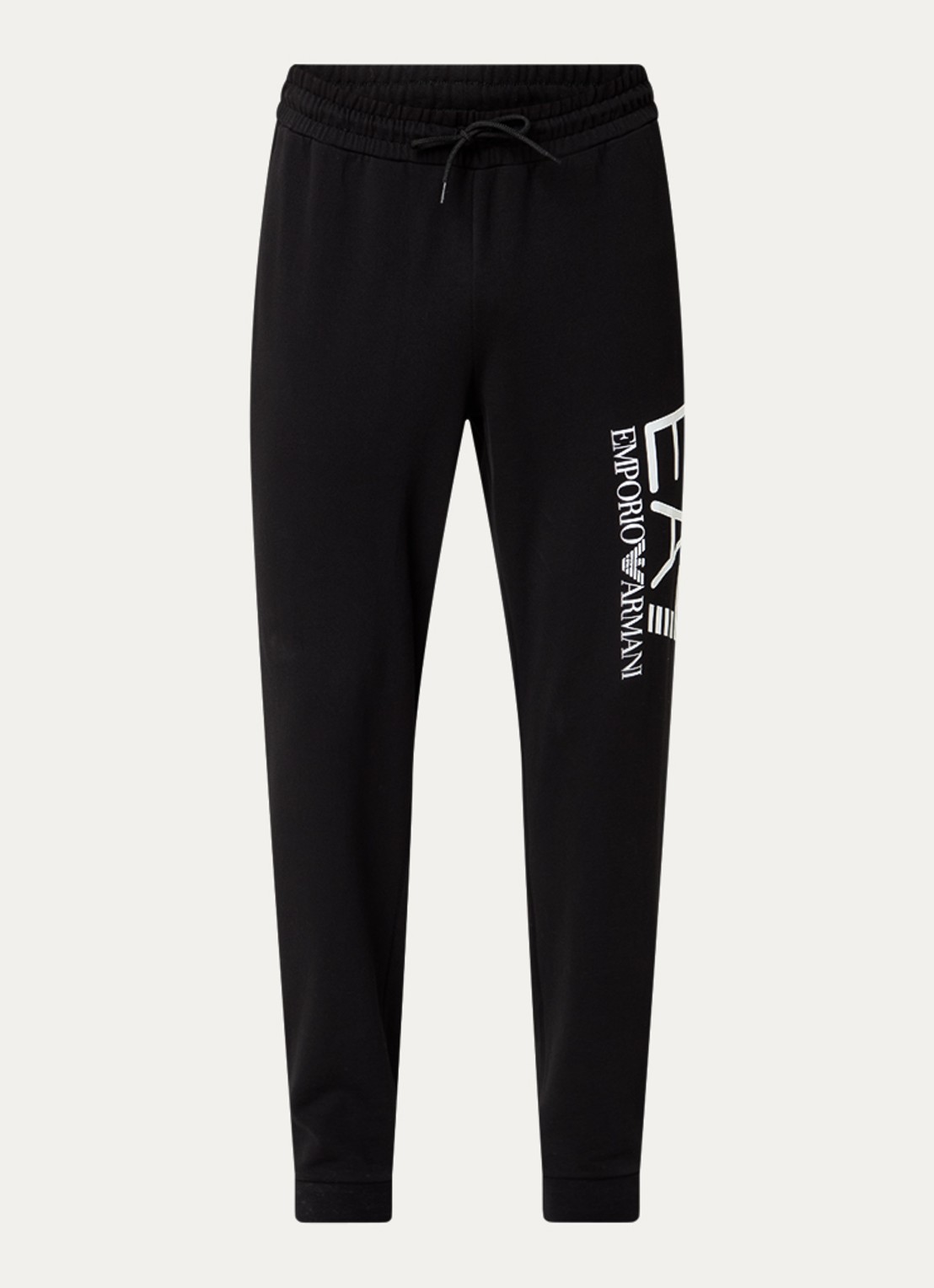 Armani Tapered fit joggingbroek met steekzakken - voorkant 4 zwart