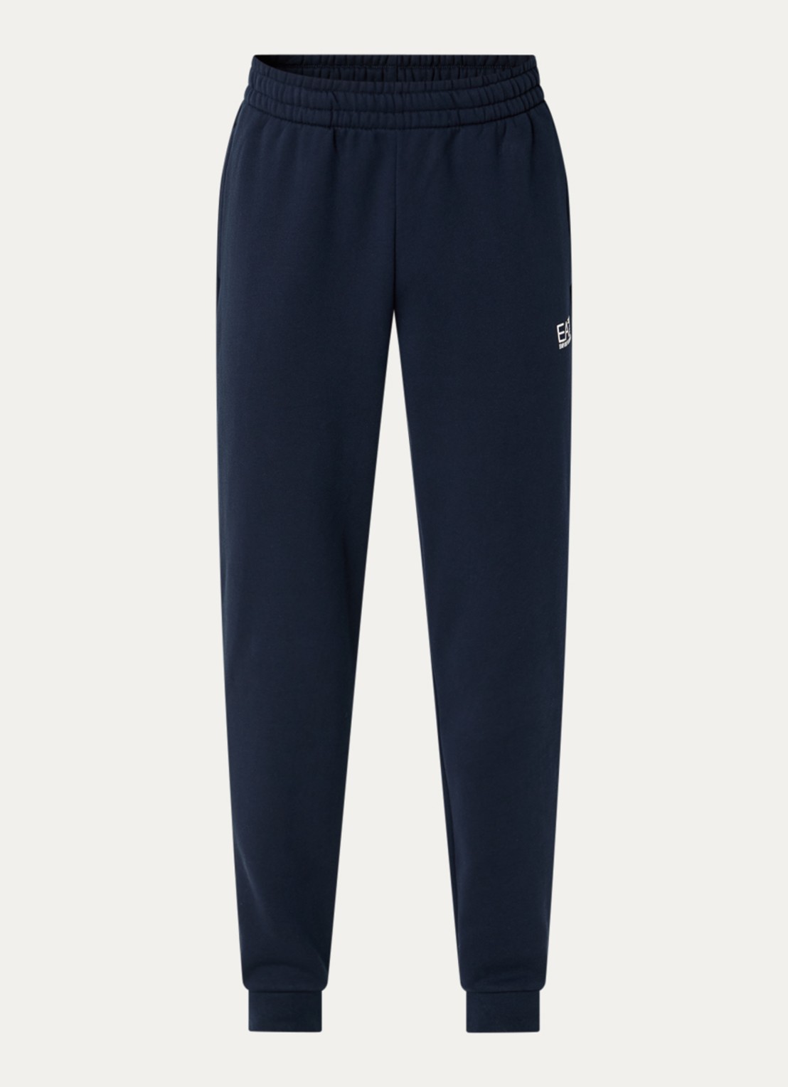 Armani Tapered fit joggingbroek met steekzakken - voorkant donkerblauw