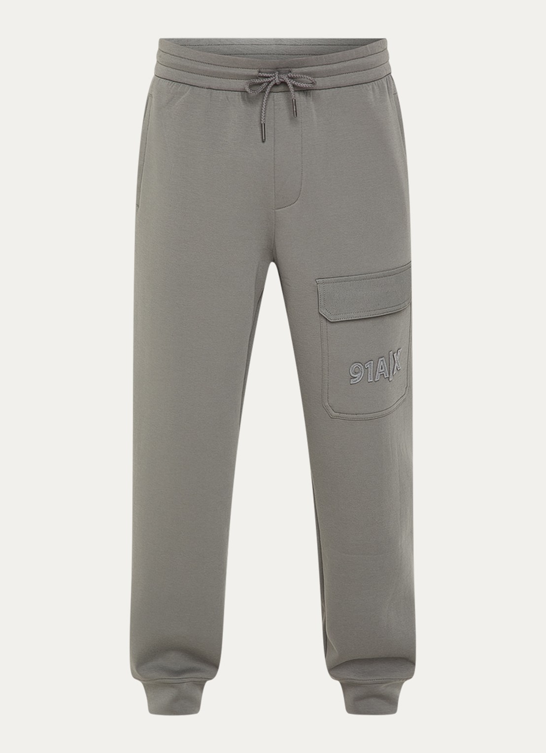 Armani Tapered fit joggingsbroek met logo - voorkant 2 donkergrijs