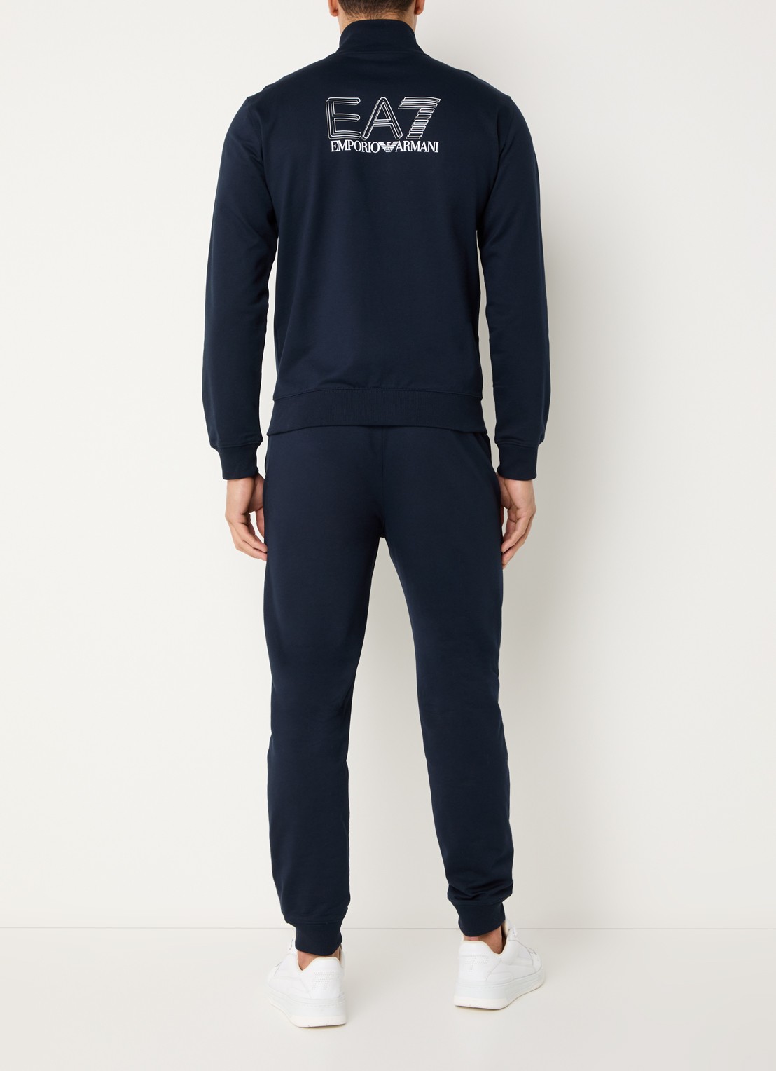 Armani Tapered fit trainingspak met logo - achterkant 4 armani blue / blauw