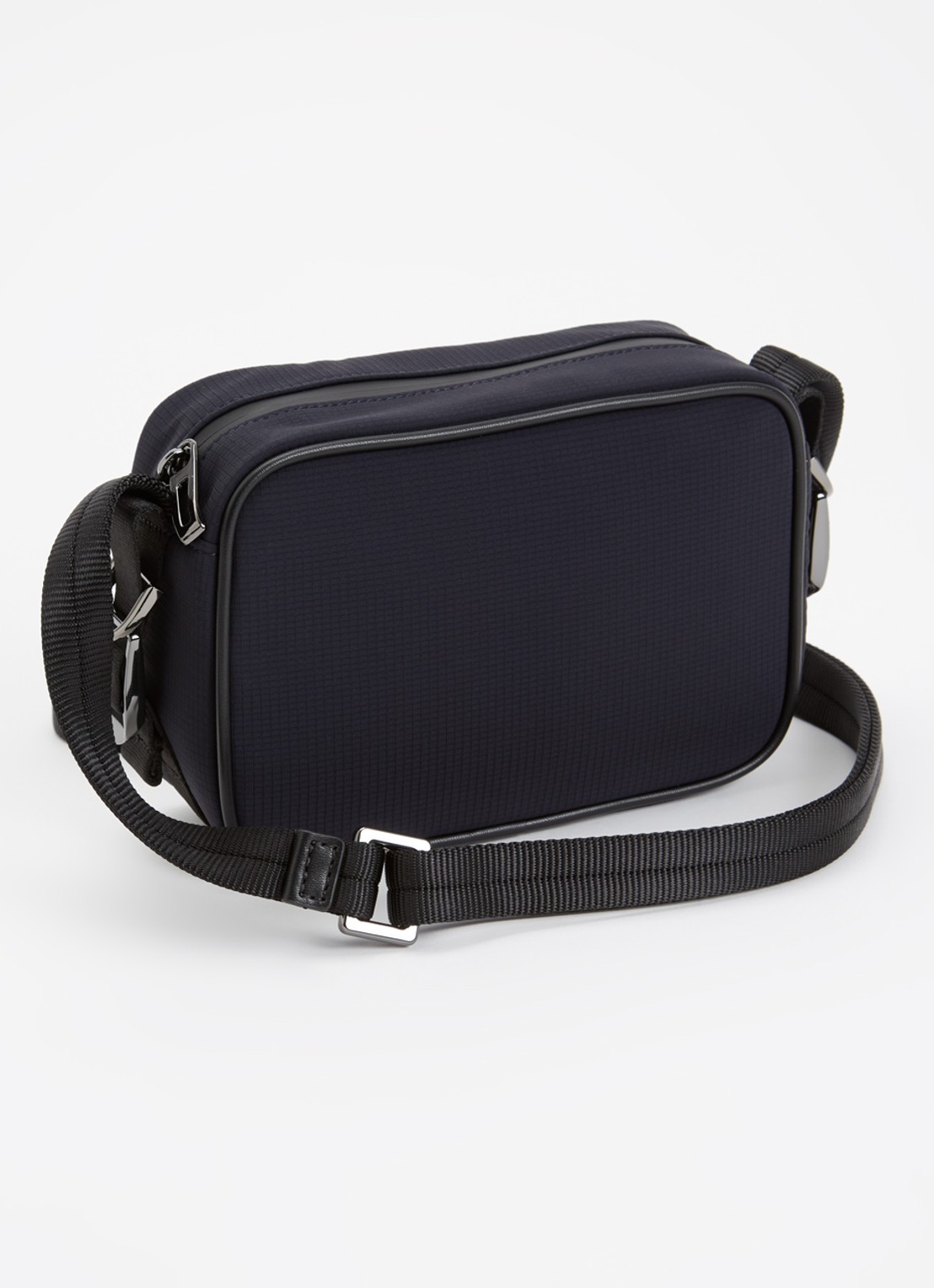 Armani Tech crossbodytas met logo - achterkant 4 donkerblauw
