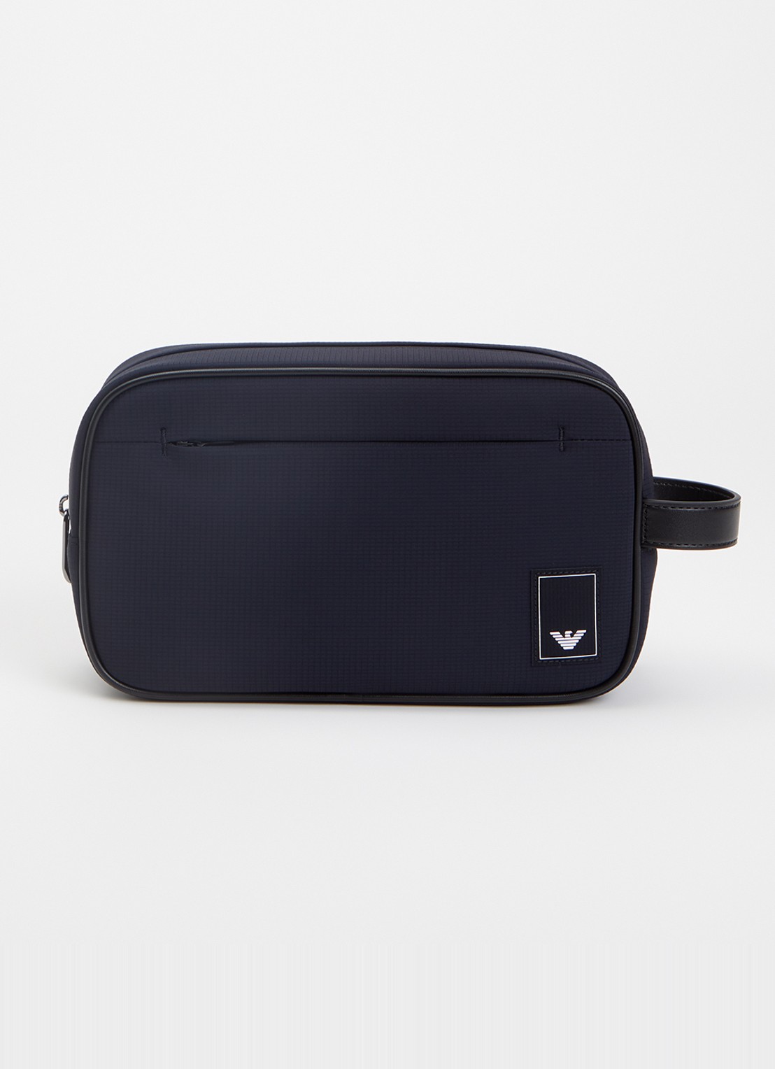 Armani Toilettas met logo - voorkant donkerblauw