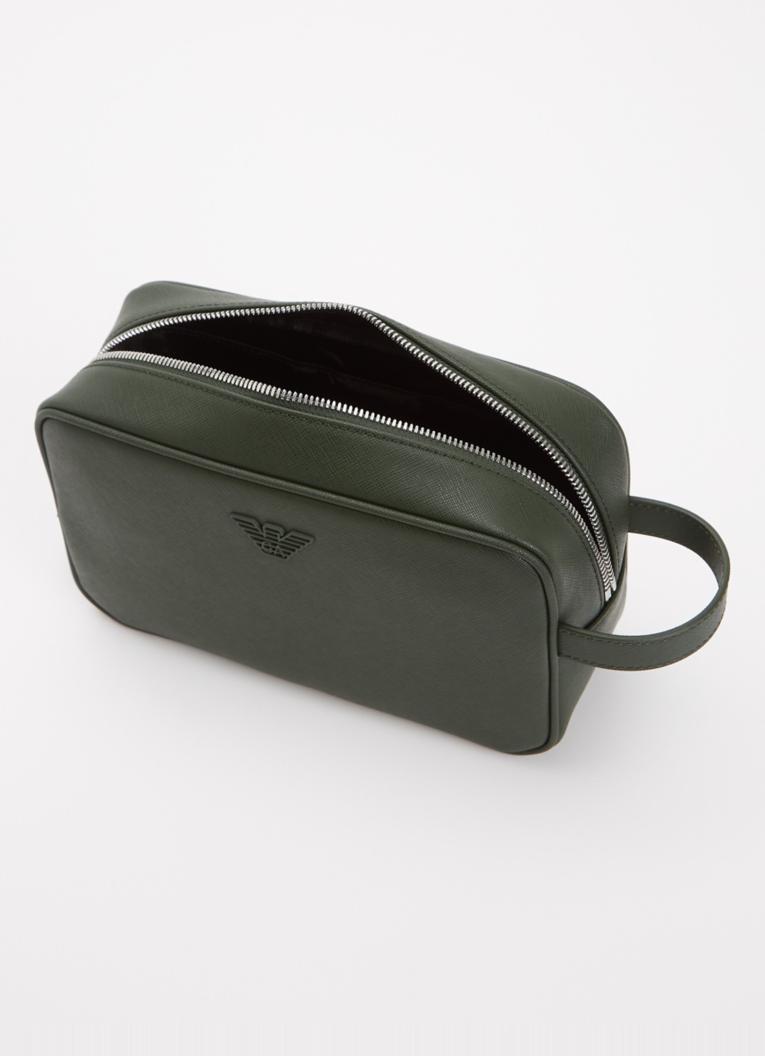 Armani Toilettas met logo - detail groen