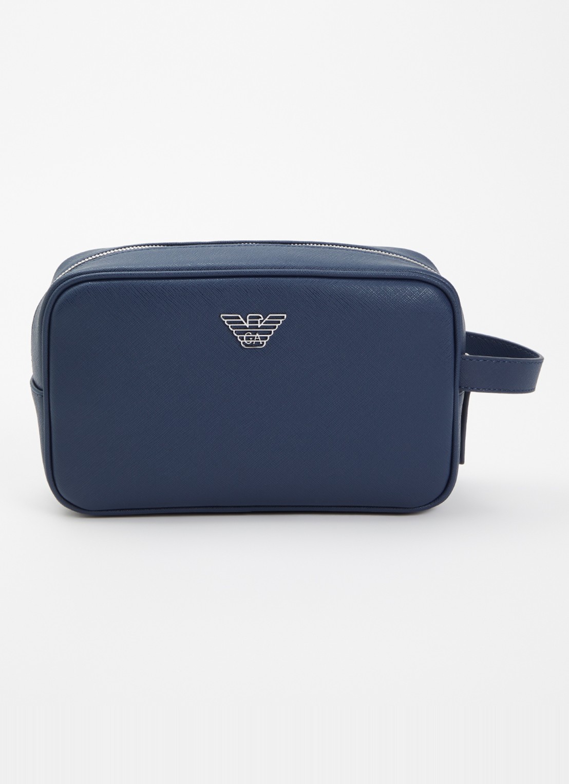 Armani Toilettas met logo - voorkant donkerblauw