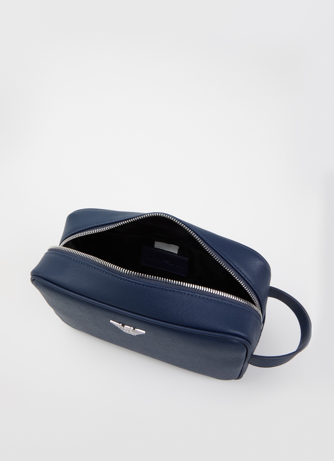 Armani Toilettas met logo - voorkant 2 donkerblauw
