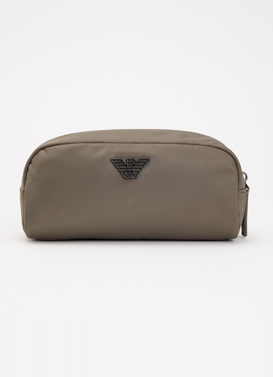 Armani Toilettas met logo - voorkant lichtbruin