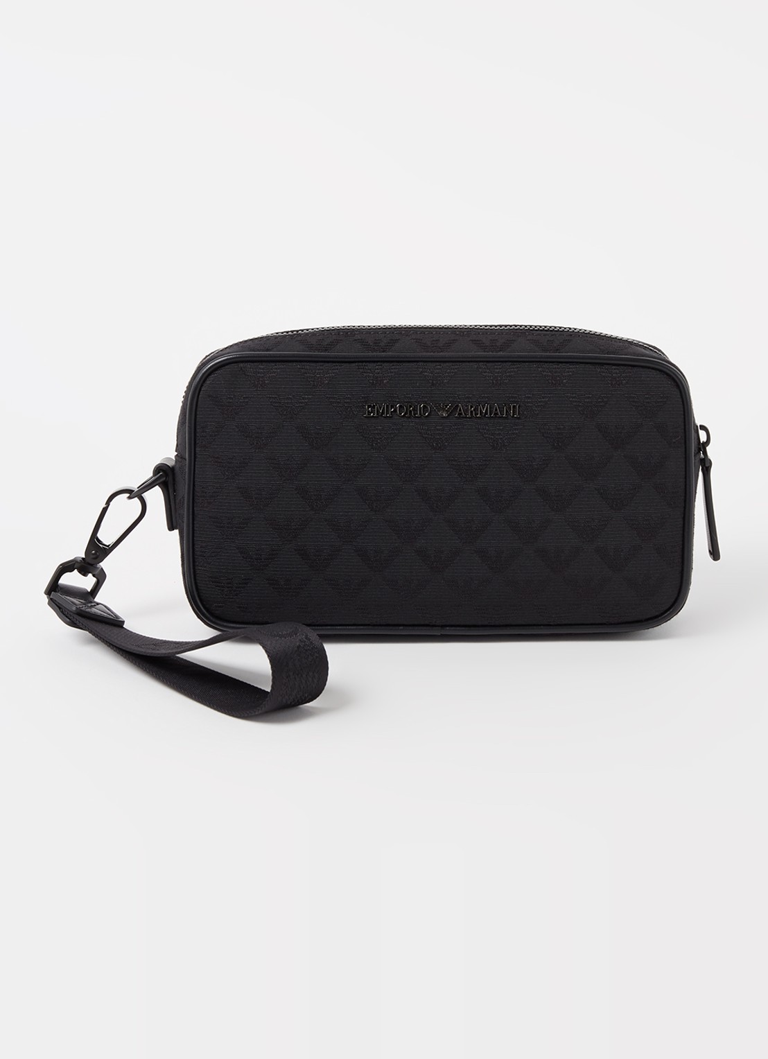 Armani Toilettas met logoprint - voorkant 3 zwart
