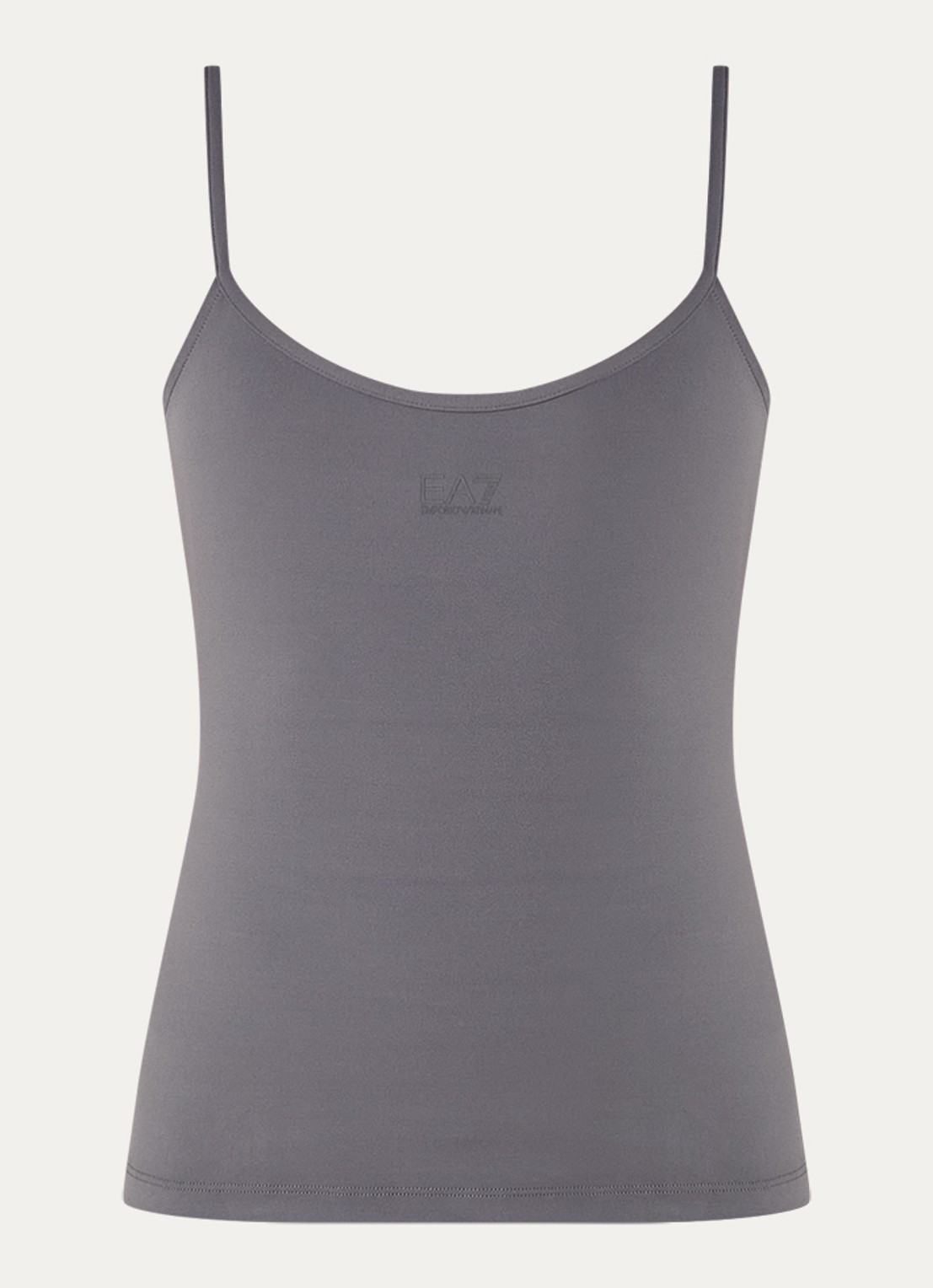 Armani Top met logo - voorkant antraciet