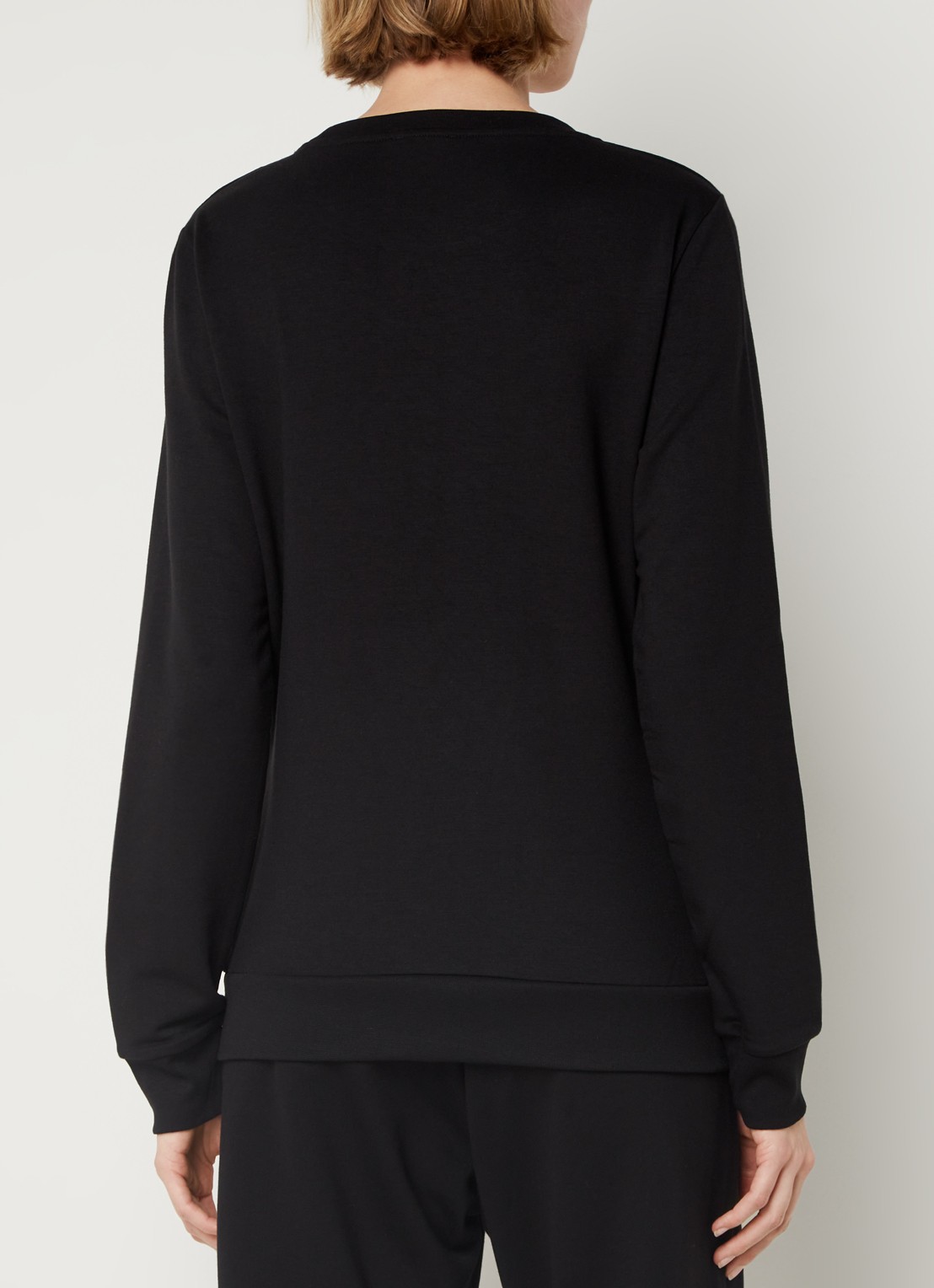 Armani Trainings sweater met logo van strass - achterkant zwart