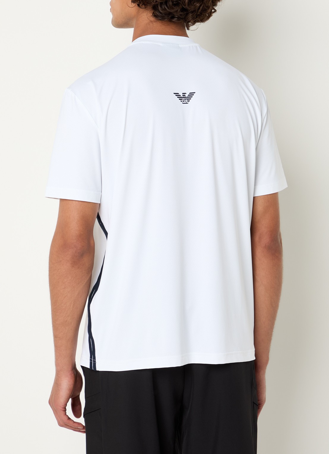 Armani Trainings T-shirt met logo - achterkant 4 wit