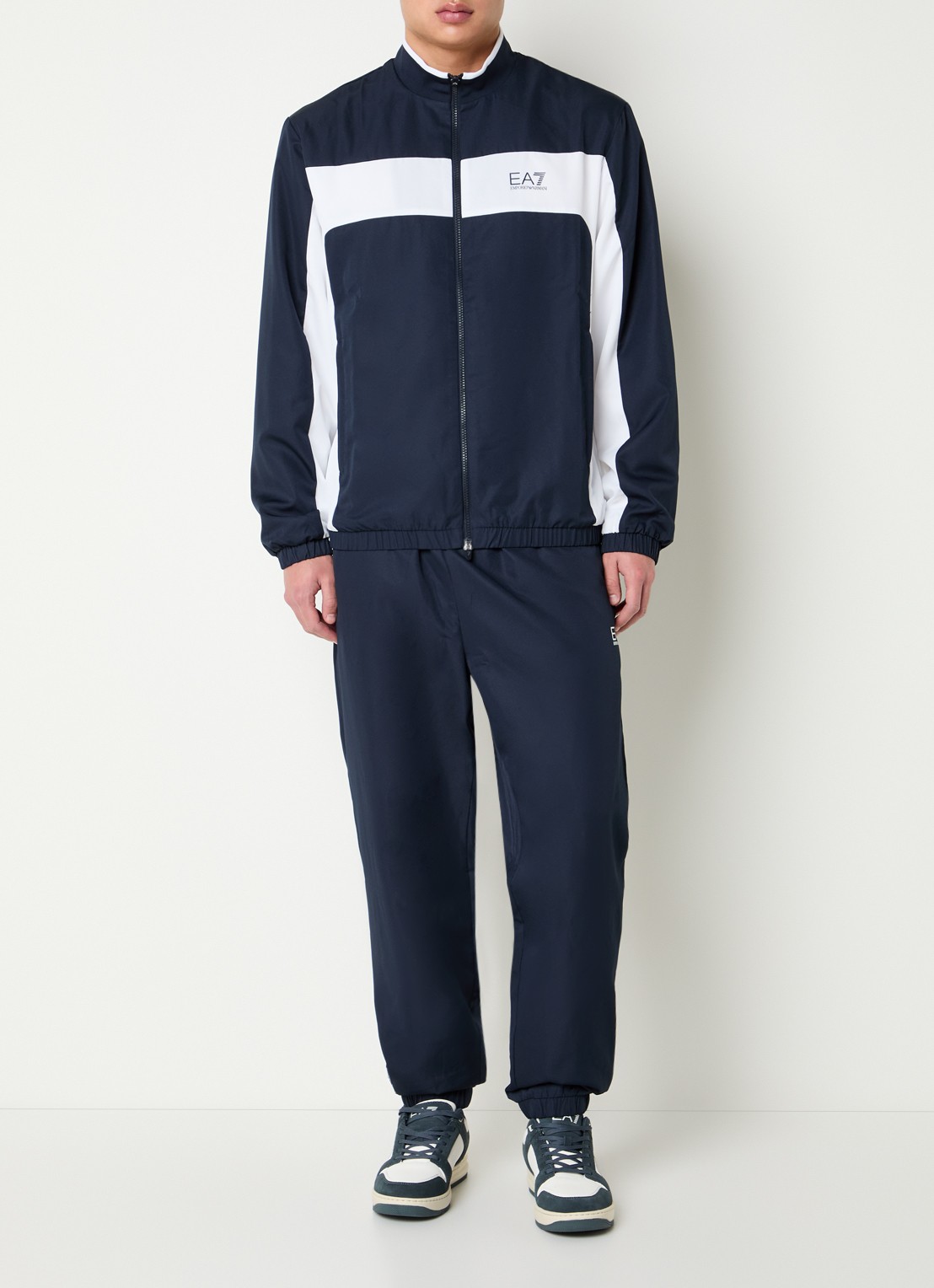 Armani Trainingspak met logo en steekzakken - detail 4 donkerblauw