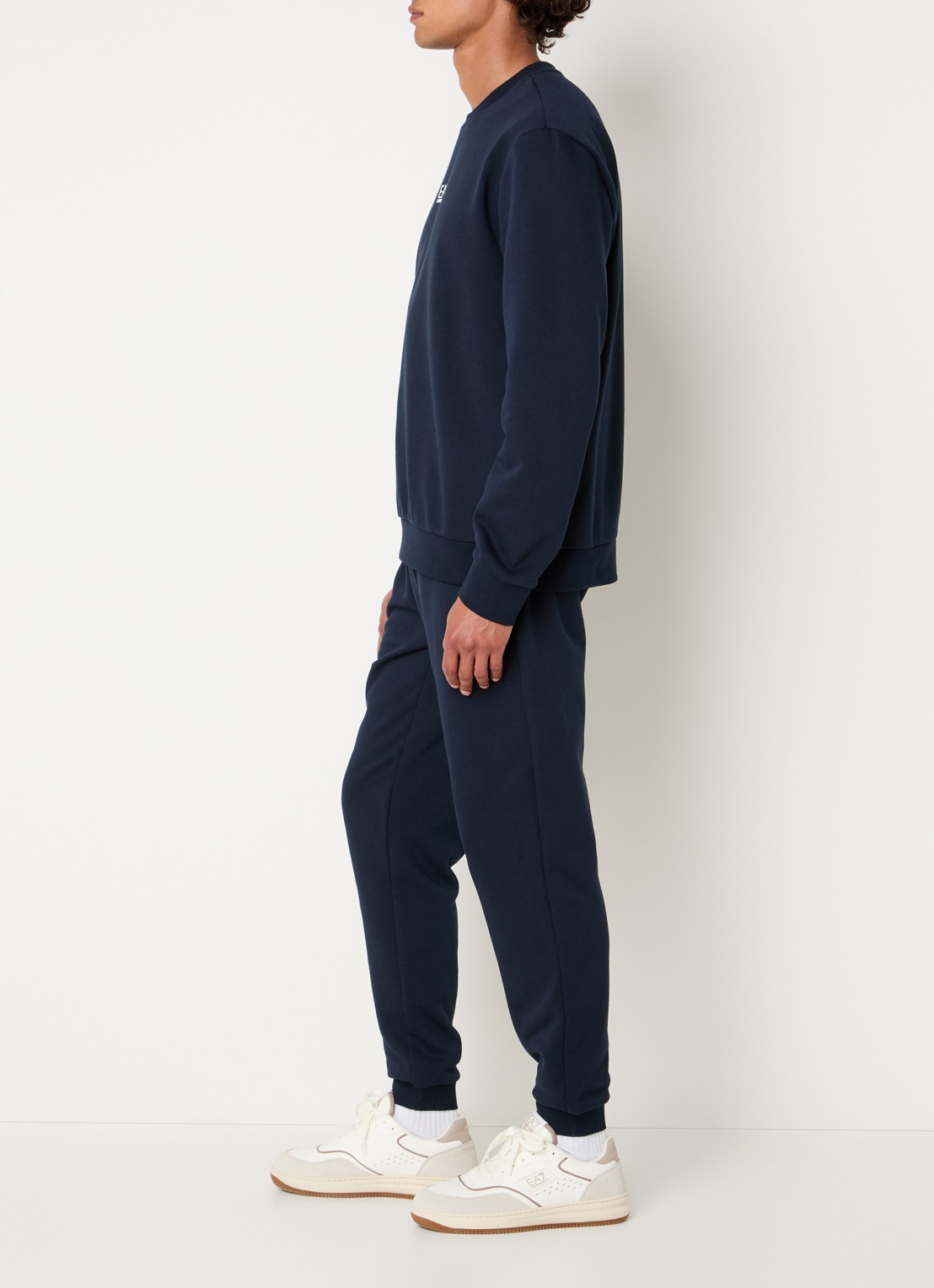 Armani Trainingspak met logo en steekzakken - voorkant 4 donkerblauw