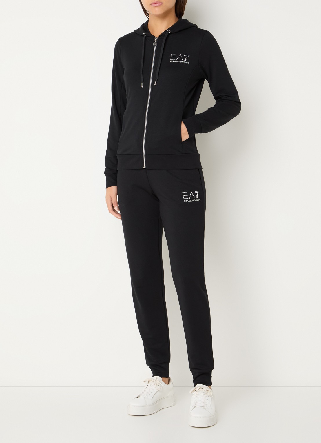 Armani Trainingspak met logo en steekzakken - detail 2 zwart