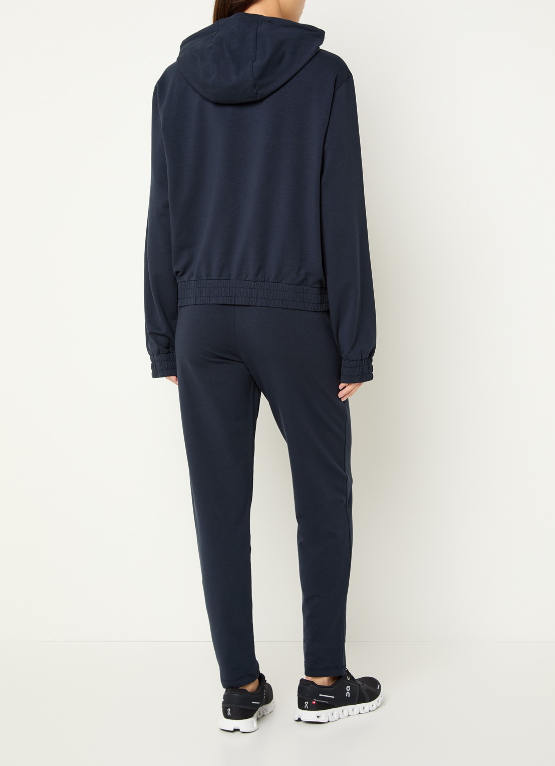 Armani Trainingspak met logo en strass - achterkant donkerblauw