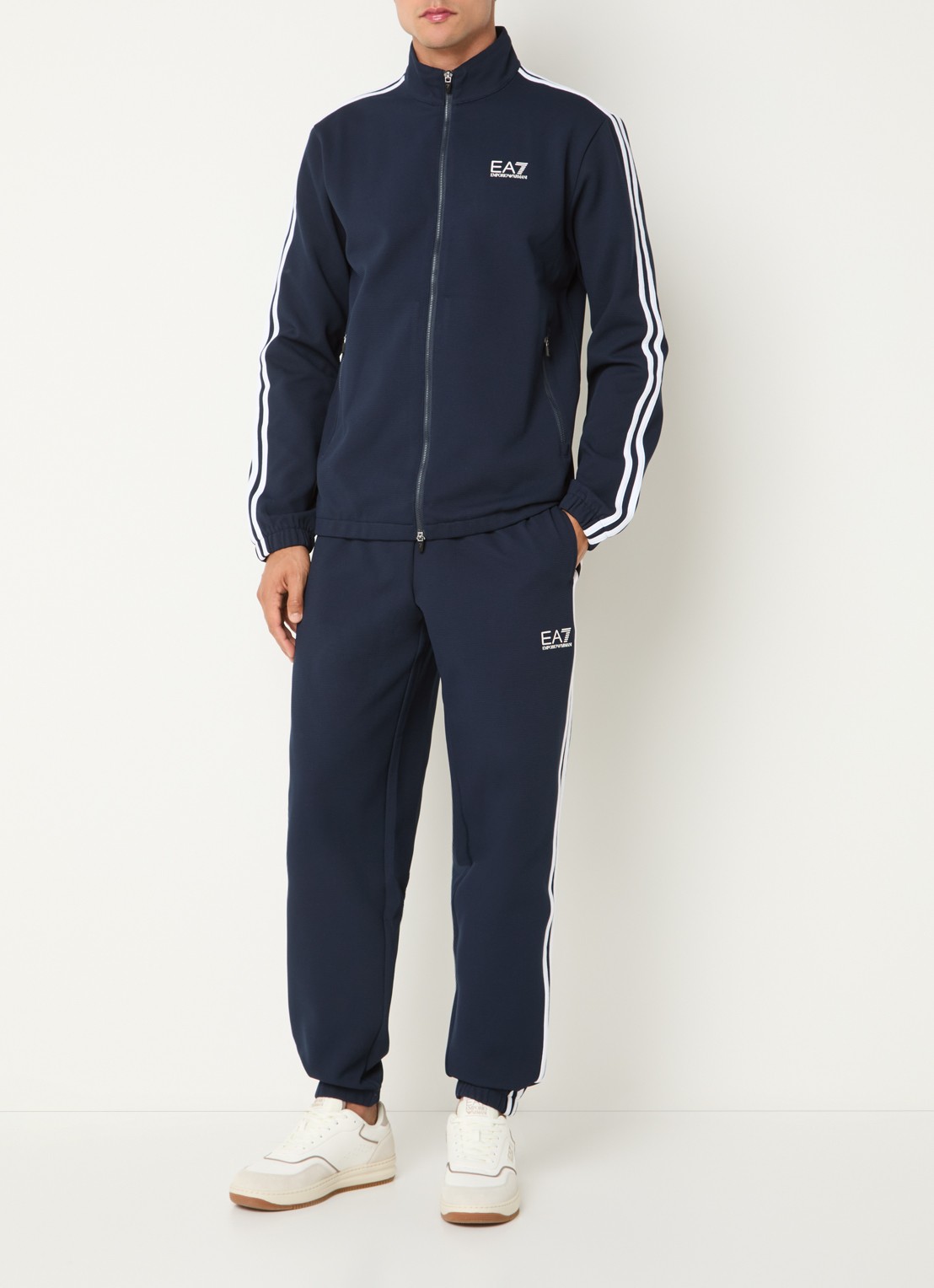 Armani Trainingspak met logo - detail 3 donkerblauw